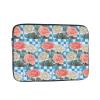 12 Inch Laptop Case Computer Sleeve Shockproof Water-Resistant Notebook Case Bag for Business Travel and Daily Use Plaid Background Roses Prints view 1