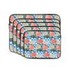 12 Inch Laptop Case Computer Sleeve Shockproof Water-Resistant Notebook Case Bag for Business Travel and Daily Use Plaid Background Roses Prints view 2