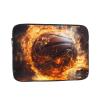 12 Inch Laptop Case Computer Sleeve Shockproof Water-Resistant Notebook Case Bag for Business Travel and Daily Use Basketball On Fire and Water Flame Splashing Prints view 1
