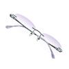 VisionGlobal Pure Titanium Frame for men/women Blue Light Blocking,Hand-set Diamond Fashion Glasses (Purple Purple, 1.50 Magnification) view 1