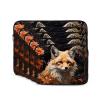 10 Inch Laptop Case Computer Sleeve Shockproof Water-Resistant Notebook Case Bag for Business Travel and Daily Use Fox and Flowers Prints view 2