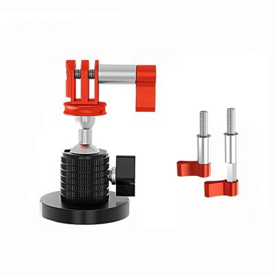 BGNing Action Camera Strong Magnetic Car Suction Cup Mount Camera Holder Phone Stand for Go-Pro 11 10 for Insta360 X3 for DJI Osmo Action Accessories (D43 Red for Action)