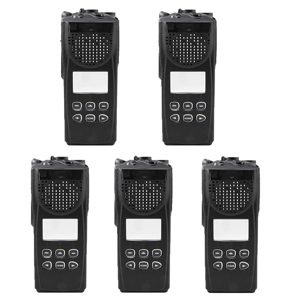 5Pack Limited-Keypad Housing Case Front Cover Compatible with XTS3000 Model2 Two Way Radio (Black)