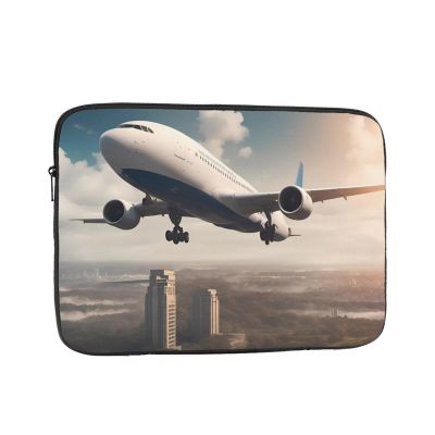 17 Inch Laptop Case Computer Sleeve Shockproof Water-Resistant Notebook Case Bag for Business Travel and Daily Use Airplanes in Motion Prints