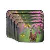 10 Inch Laptop Case Computer Sleeve Shockproof Water-Resistant Notebook Case Bag for Business Travel and Daily Use A Beautiful Deer Prints view 2