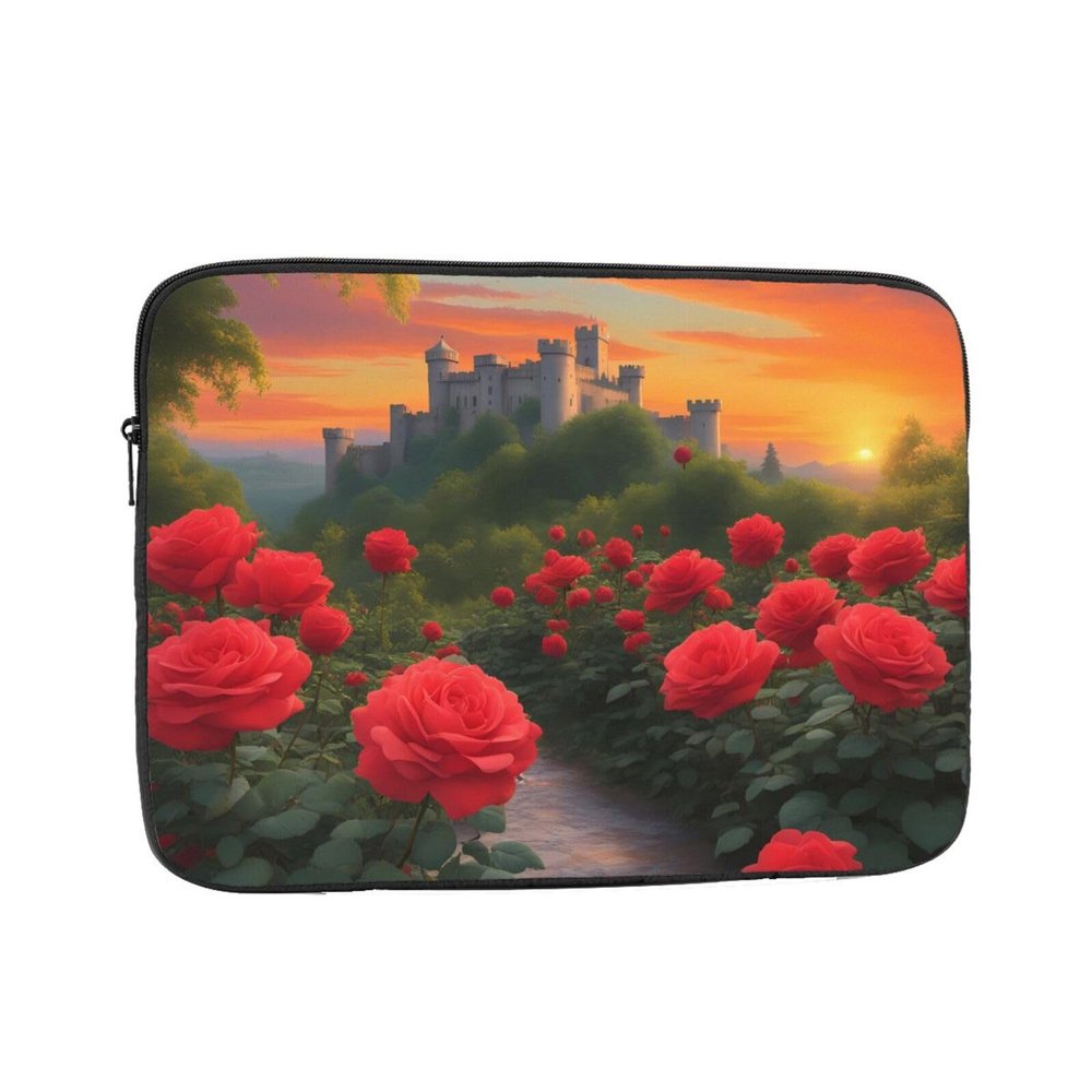 10 Inch Laptop Case Computer Sleeve Shockproof Water-Resistant Notebook Case Bag for Business Travel and Daily Use A Beautiful Castle Prints