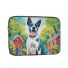 10 Inch Laptop Case Computer Sleeve Shockproof Water-Resistant Notebook Case Bag for Business Travel and Daily Use A Home Dog Prints view 1