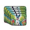 10 Inch Laptop Case Computer Sleeve Shockproof Water-Resistant Notebook Case Bag for Business Travel and Daily Use A Home Dog Prints view 2