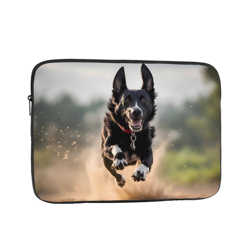 10 Inch Laptop Case Computer Sleeve Shockproof Water-Resistant Notebook Case Bag for Business Travel and Daily Use A Loyal Dog Prints