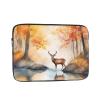 12 Inch Laptop Case Computer Sleeve Shockproof Water-Resistant Notebook Case Bag for Business Travel and Daily Use Beautiful Deer Prints view 1