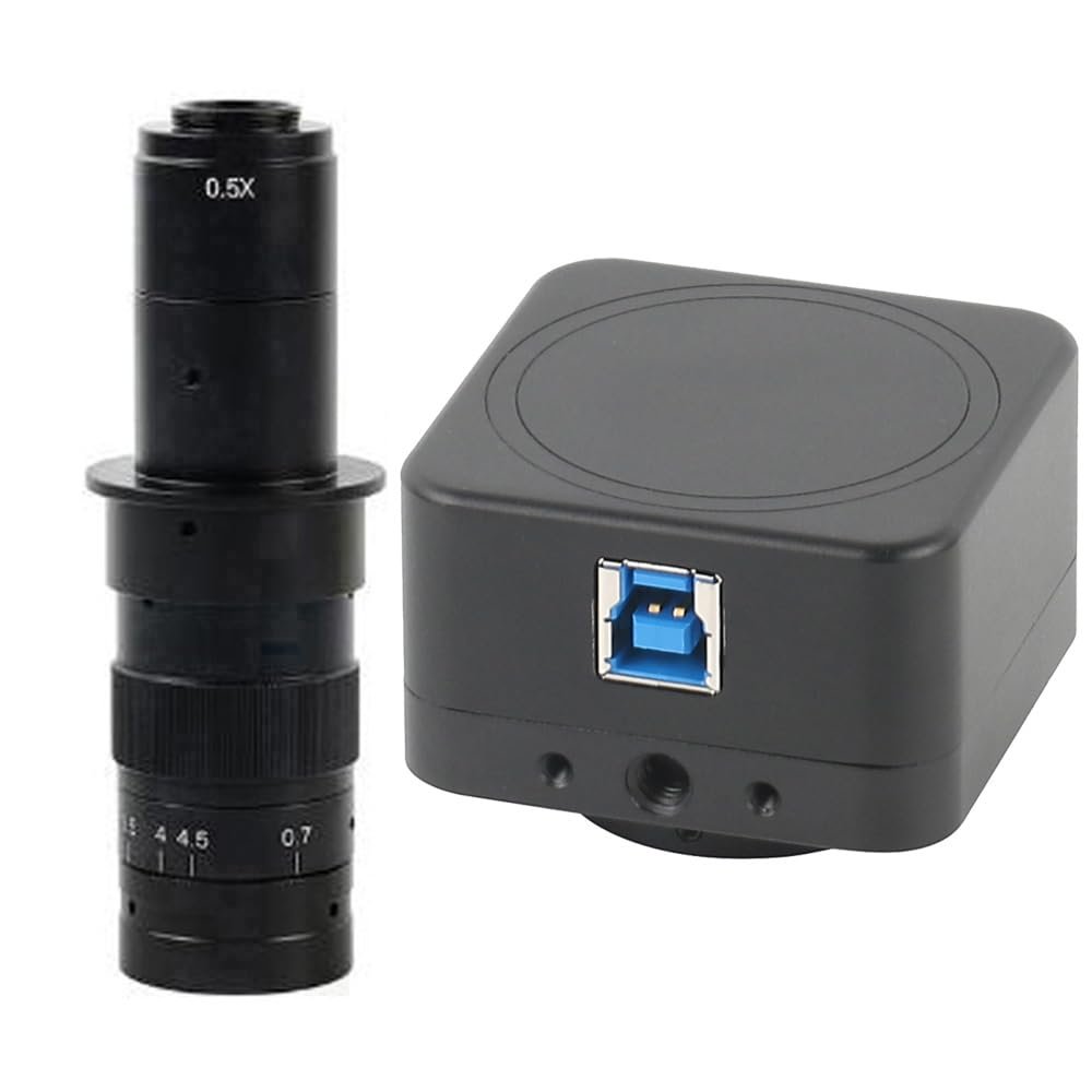 8MP 4K USB Video Microscope Camera HD Electronic Digital Microscope & 180X C-Mount Lens