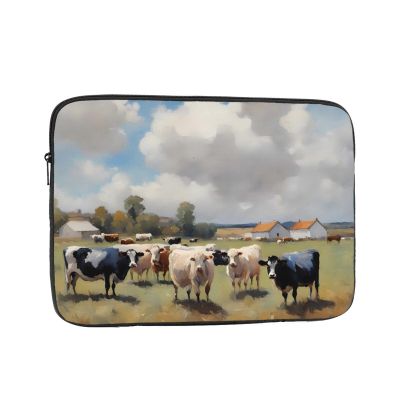 10 Inch Laptop Case Computer Sleeve Shockproof Water-Resistant Notebook Case Bag for Business Travel and Daily Use A Large Farm. Prints