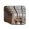 12 Inch Laptop Case Computer Sleeve Shockproof Water-Resistant Notebook Case Bag for Business Travel and Daily Use Beautiful Vase Prints view 2