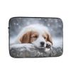17 Inch Laptop Case Computer Sleeve Shockproof Water-Resistant Notebook Case Bag for Business Travel and Daily Use A Sleeping Dog Prints view 1