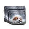 17 Inch Laptop Case Computer Sleeve Shockproof Water-Resistant Notebook Case Bag for Business Travel and Daily Use A Sleeping Dog Prints view 2