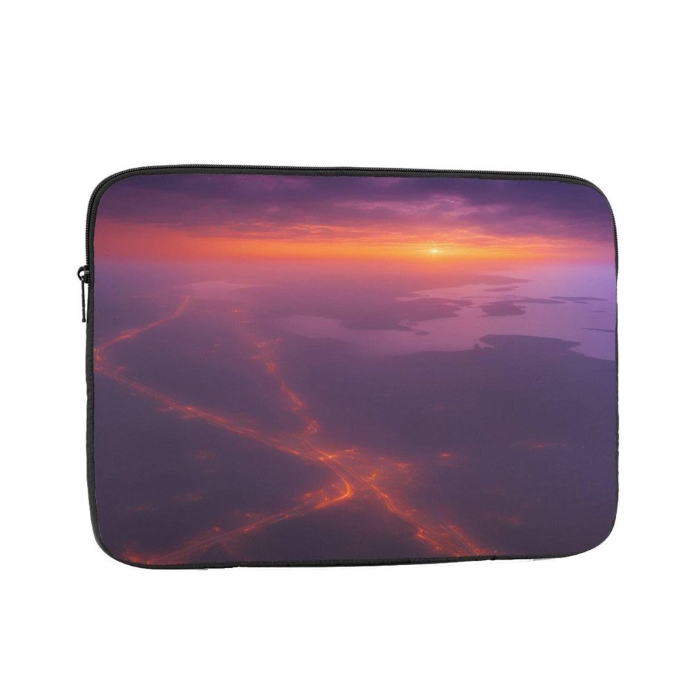 12 Inch Laptop Case Computer Sleeve Shockproof Water-Resistant Notebook Case Bag for Business Travel and Daily Use Beautiful Over The City Prints