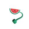 KAYNO New Cartoon dust Protection Cap Flexible Glue dust Plug Universal Glass Stainless Steel Straw 7-8mm Straw Mouthpiece ins Style view 1