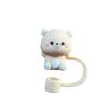 KAYNO New Cartoon dust Protection Cap Flexible Glue dust Plug Universal Glass Stainless Steel Straw 7-8mm Straw Mouthpiece ins Style view 1