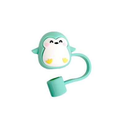 KAYNO New Cartoon dust Protection Cap Flexible Glue dust Plug Universal Glass Stainless Steel Straw 7-8mm Straw Mouthpiece ins Style