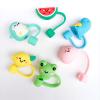KAYNO New Cartoon dust Protection Cap Flexible Glue dust Plug Universal Glass Stainless Steel Straw 7-8mm Straw Mouthpiece ins Style view 2