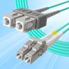 10Gtek Fiber Patch Cable - LC to SC OM3 10Gb/Gigabit Multi-Mode Jumper Duplex 50/125m LSZH Fiber Optic Cord, Aqua, 20-Meter(65.6ft) view 1