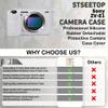 STSEETOP Camera Case for Sony ZV-E1 - Protective Silicone DSLR Skin Cover, Detachable Cage, Shockproof, Dustproof (White) view 4