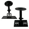2-Pack Speaker Wall - Ceiling Mount Stand - Black Speaker Mounting Bracket w/ Adjustable Swivel Tilt, Retractable Telescopic Arm - Home Surround Sound System Bookshelf Satellite Speakers SWSB-001 view 1