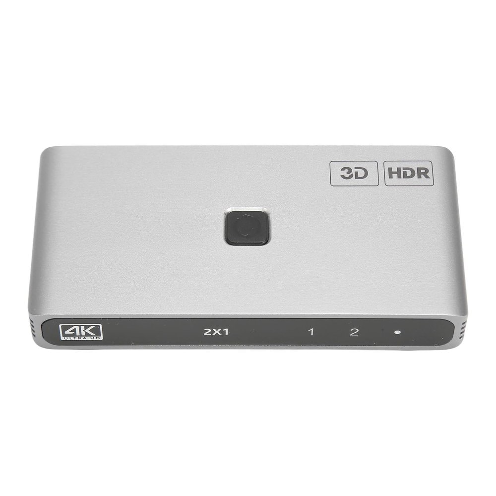 HDMI Switch, 4K HD Splitter 1 in 2 Out, Up to 18Gbps 4K 60Hz 3D CEC HDCP2.2, Supports HD Multimedia Switcher for TV Projector Player (YC-Q201)