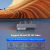HDMI Switch, 4K HD Splitter 1 in 2 Out, Up to 18Gbps 4K 60Hz 3D CEC HDCP2.2, Supports HD Multimedia Switcher for TV Projector Player (YC-Q201) view 3
