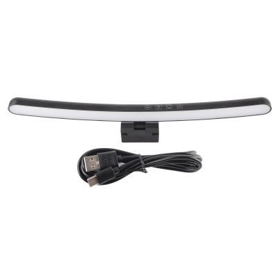 QANYEGN Curved Computer Monitor Light, Asymmetric Optical Touch Dimmable Screen Monitor Light, Computer Desk Lamp Without Screen Flare, 7 Color RGB, 5V 1A for Curved Screens