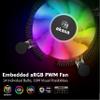 Akasa Vegas Chroma iLG, aRGB Aluminium Intel LGA1700 Mini-ITX Low-Profile Cooler, 29.9mm CPU Cooler Supports up to 73W TDP, Suitable for Mini-ITX & HTPC case, Tool Free Push-pin, AK-CC6615BP01 view 4