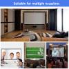 AIZYR Portable Projector Screen HD 4K Movies Projection Screen Portable with Holes Projector Screen for Home Outdoor Office Projetor,84in/186 * 105cm(16:9) view 2