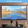 AIZYR Portable Projector Screen HD 4K Movies Projection Screen Portable with Holes Projector Screen for Home Outdoor Office Projetor,84in/186 * 105cm(16:9) view 3