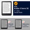 kwmobile Origami Case Compatible with Kobo Clara 2E / Tolino Shine 4 Case - Slim PU Leather Cover with Stand - Mint view 2