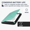 kwmobile Origami Case Compatible with Kobo Clara 2E / Tolino Shine 4 Case - Slim PU Leather Cover with Stand - Mint view 3