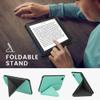 kwmobile Origami Case Compatible with Kobo Clara 2E / Tolino Shine 4 Case - Slim PU Leather Cover with Stand - Mint view 4
