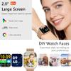 ZOSKVEE Smart Watch 45mm for Women Men(Dial/Answer Calls), 2.0" Fitness Tracker Watch with Heart Rate/Blood Pressure/Blood Oxygen Monitor for Android iOS view 2