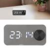 ASHATA Alarm Clock Radio with Bluetooth Speaker, Dual Alarm Digital Clocks Bedside with FM Radio, Built in Speaker, Temperature Display, Voice Broadcast, Support AUX Card (White) view 4