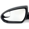 VioziteGam Power Side Mirror for Hyundai for Tucson GLS & ECO-17 & Base/Limited Tech/SE/Sport/Ultimate 16-18 Heated w/Twin Flat Glass Driver L Black 1pc Manual Fold HY1320246 M-4611 view 3