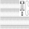 Moxweyeni 192 Pieces Heat Cable Roof Gutter Clips Christmas Light Clips 1.8" De Icing Cable Xmas Light Hooks and Spacers Set Outdoor Decor view 1