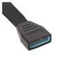 1pc Motherboard Mainboard USB3.0 19Pin 20Pin Female to USB 3.0 19pin 20 Pin Male Extension Conversion Connecting Cable view 2
