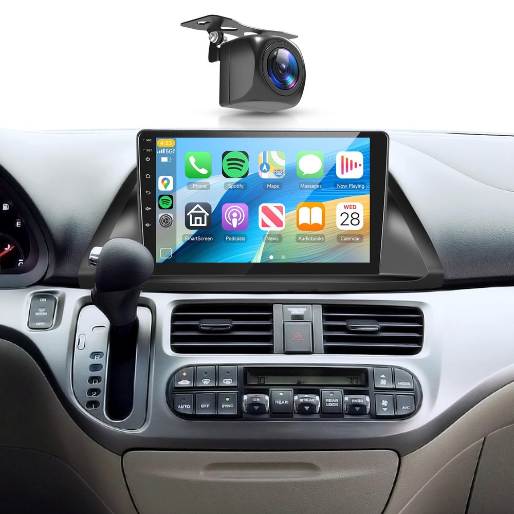 2+64G for Honda Odyssey 2005-2010 Car Radio Stereo Wireless Carplay Android Auto 10.1inch Touch Screen Bluetooth Android Car Audio Receiver GPS 5GWiFi Backup Camera FM/RDS SWC