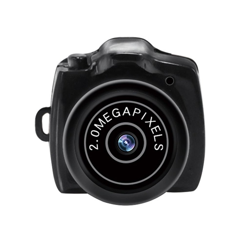 Cyrank Action Camera, HD 200 000 Px Sports Camera Small Bike Camera with Rechargeable Battery for Photos Live Streaming Vlogging