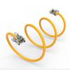 1.5Ft Cat6 UTP Ethernet Network Non Booted Cable Yellow view 1