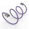 15Ft. Cat5E UTP Ethernet Network Non Booted Cable Purple view 1