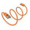 0.5Ft Cat5E UTP Ethernet Network Booted Cable Orange view 1