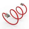 0.5Ft Cat5E UTP Ethernet Network Non Booted Cable Red view 1