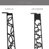 EWART WOODS Headphone Stand, Metal Headset Hanger Multi-Functional Gaming accessories, Gamer Earphones Holder, Minimalistic Headphones Organiser for Gamers, Gaming Setup accessories (Hexagon,Black) view 3