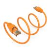 100Ft Cat6A UTP Ethernet Network Booted Cable Orange view 1
