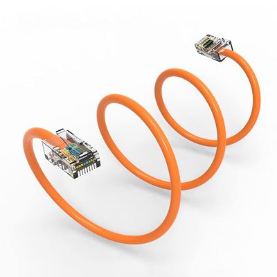 4Ft Cat6 UTP Ethernet Network Non Booted Cable Orange